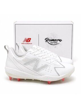 New Balance FuelCell Romero Duo Composite Softball Cleats Women's 11 White Silve